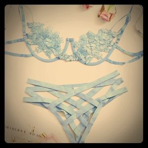 Blue Lingerie Set